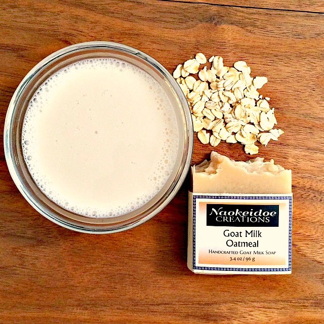 Goat Milk Colloidal Oatmeal Handmade Soap for eczema and dry skin by