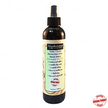 Braid, Weave, Protective Style Hair and Scalp Leave-In Spray with Tea Tree and Peppermint 