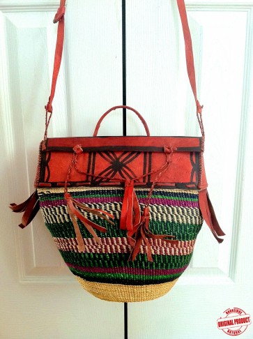 Bolga Basket Purse Hand Woven From Ghana