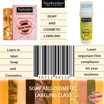 Labeling Soap and Cosmetics Class -  Richmond, VA and Hampton, VA