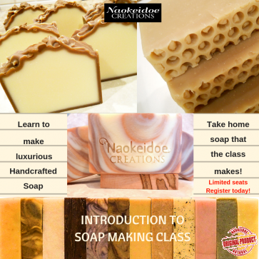 Soap Making Class Richmond and Hampton, VA
