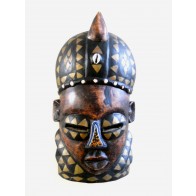 Ghanaian Wood Mask - "Kwesi - Overpowering Strength"