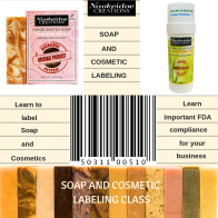Labeling Handcrafted Soap and Cosmetics Class - Richmond, VA - Hampton, VA -