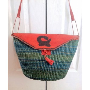 Bolga Basket Purse Hand Woven From Ghana 